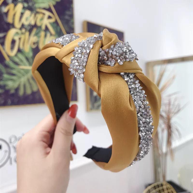 YELLOW WITH CRYSTALS