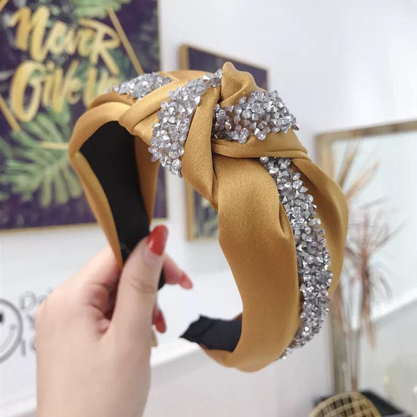 YELLOW WITH CRYSTALS